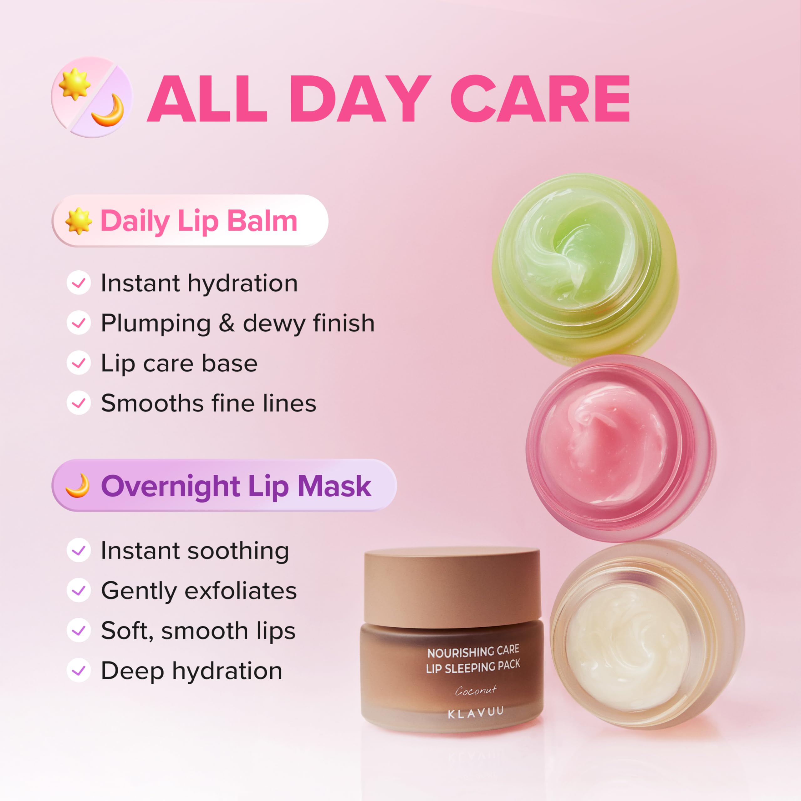 KLAVUU jar on bedside table portraying overnight routine convenience and restorative care