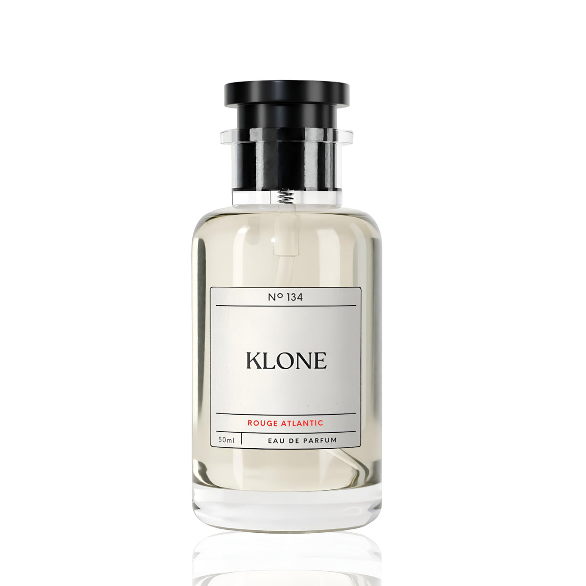 Klone Rouge Atlantic front bottle showing sleek 50ml design and lasting impression