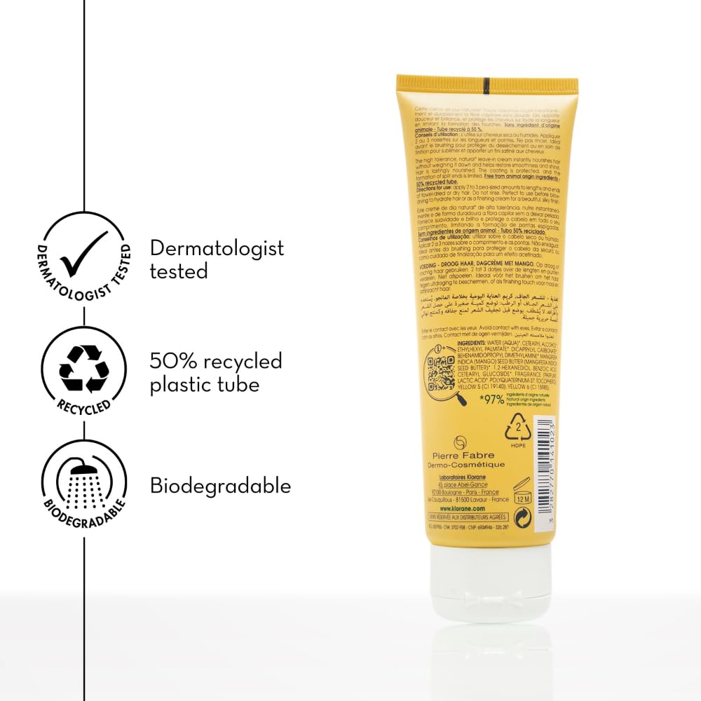 Klorane conditioner held in hand to show compact 6.7 oz size
