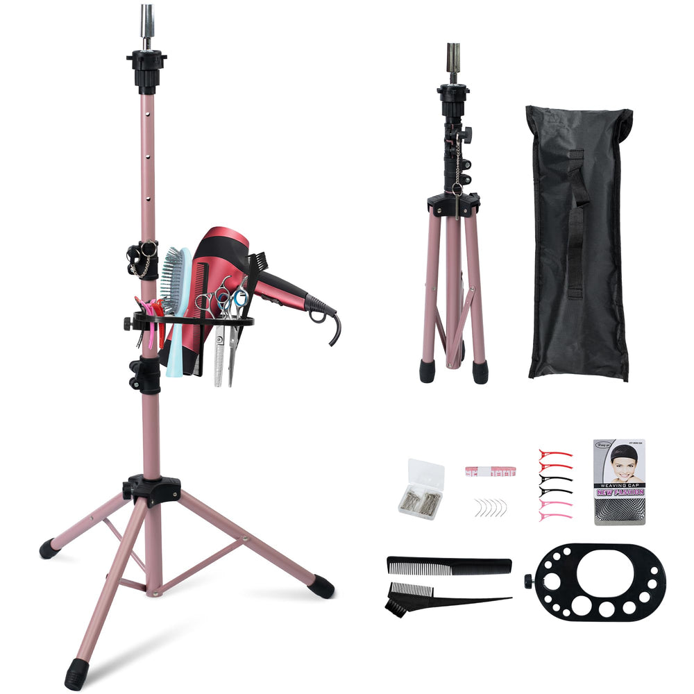 Klvied front view of tripod stand showing stable styling setup