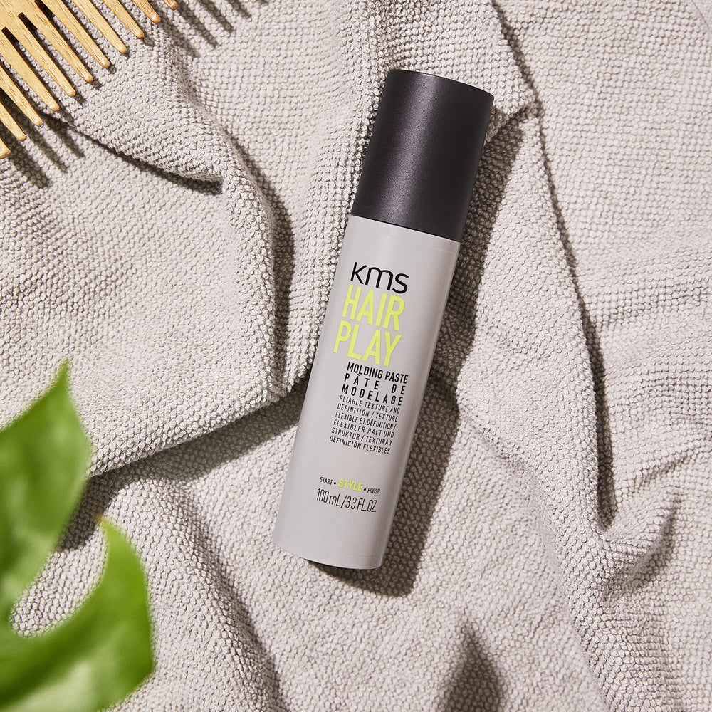 KMS styled medium textured hair showcasing pliable hold benefit
