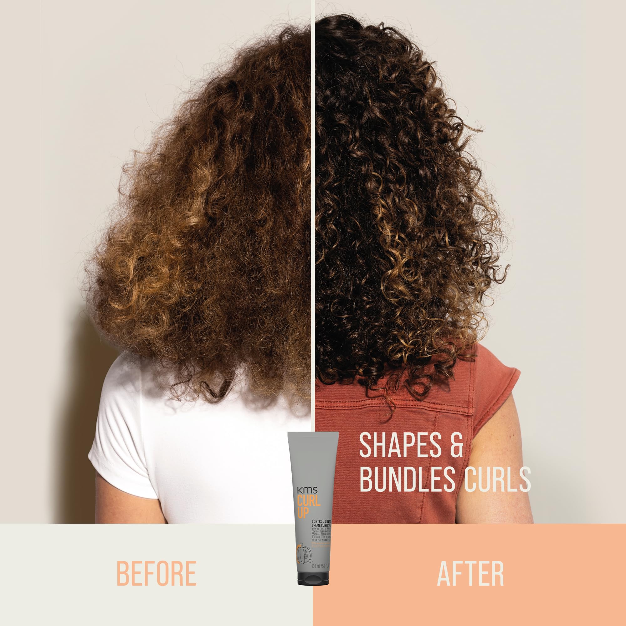KMS lifestyle shot of wavy hair outdoors showing natural bounce benefit
