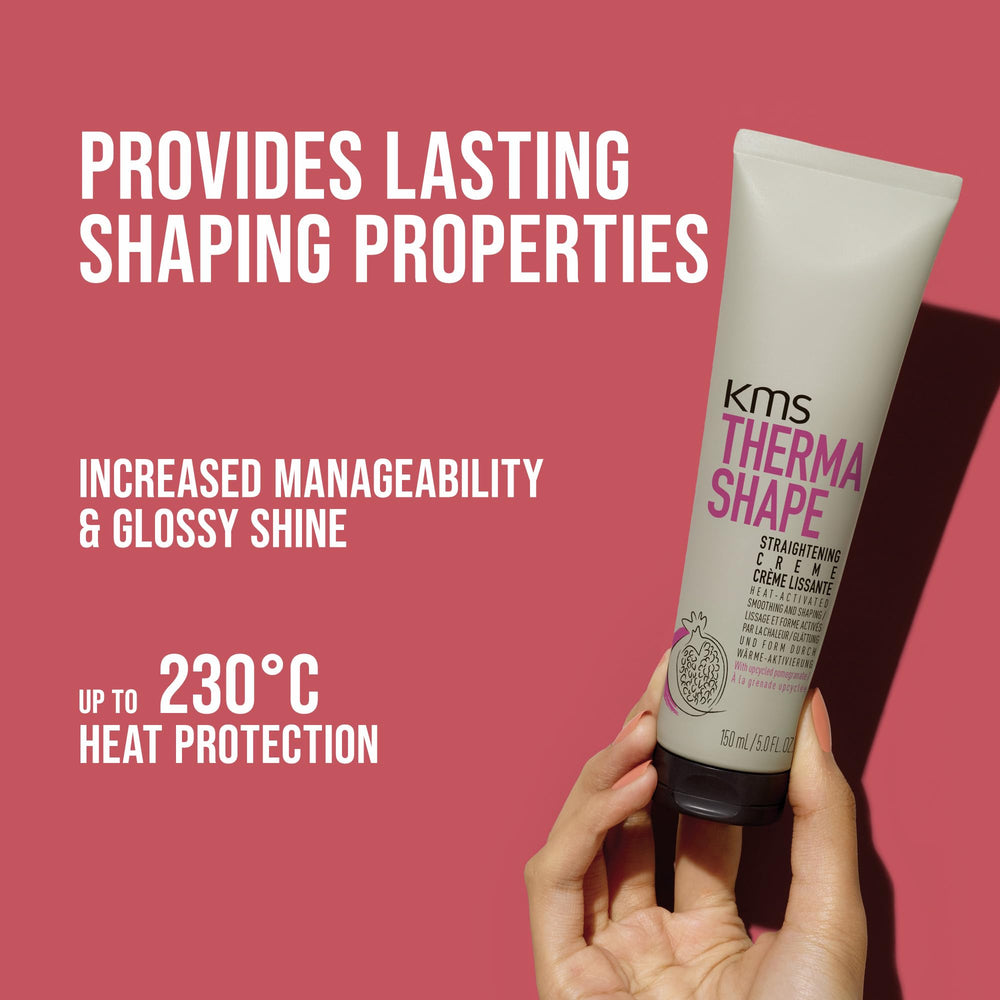 KMS ThermaShape used during blow-dry to show smoother styling and reduced frizz