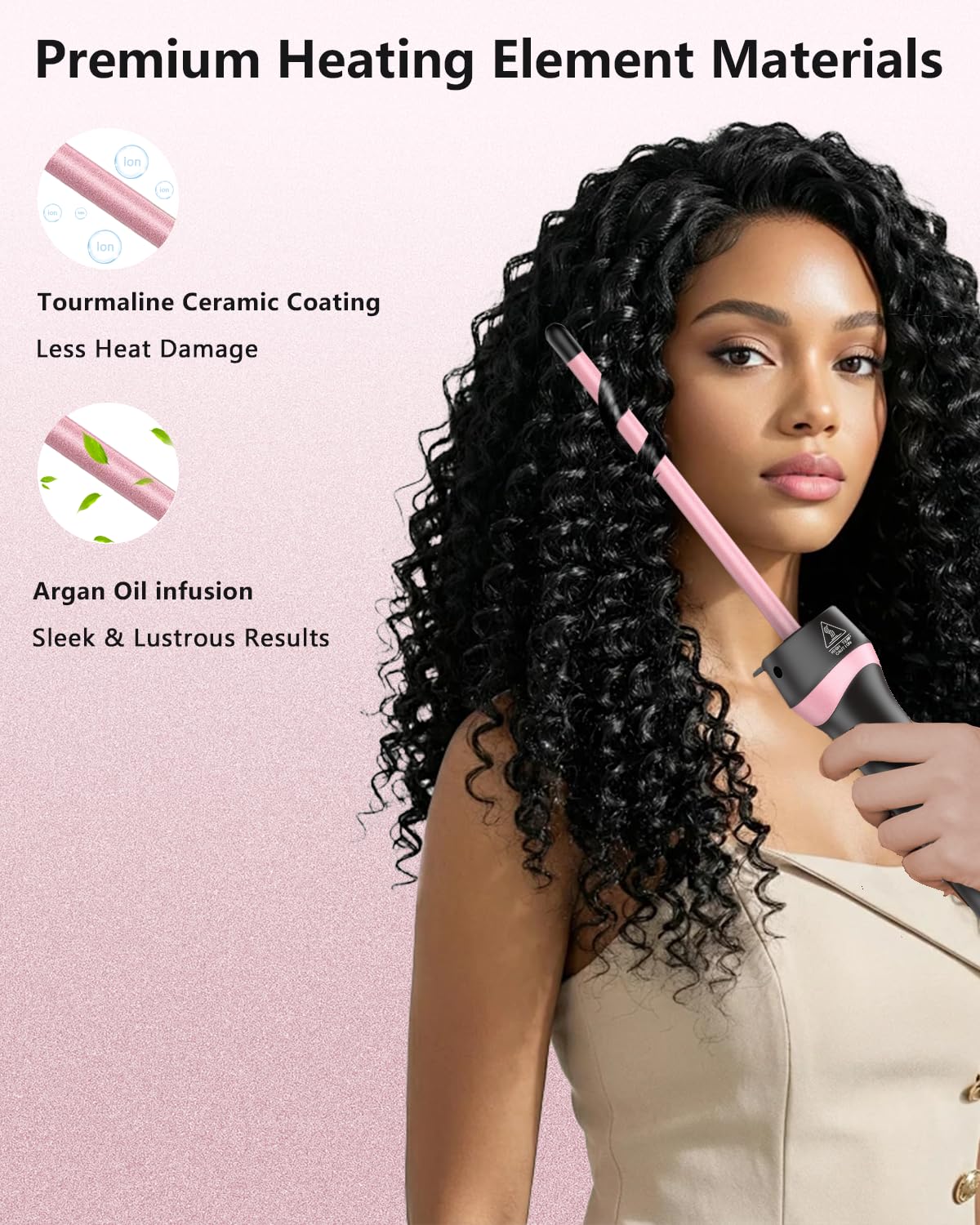 KMUCHCI finished tight spiral curls showing bounce and texture