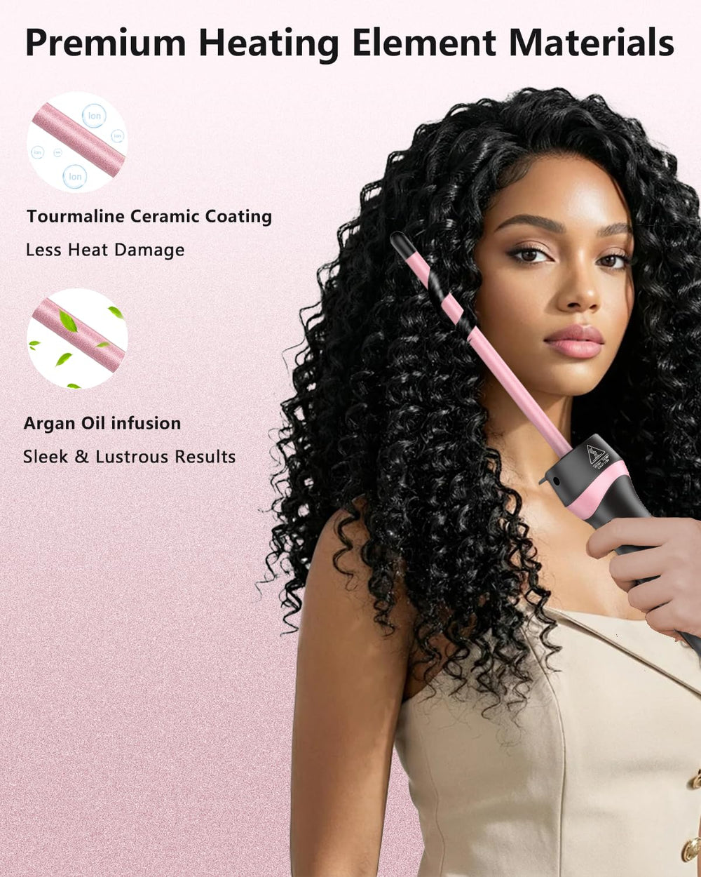 KMUCHCI finished tight spiral curls showing bounce and texture