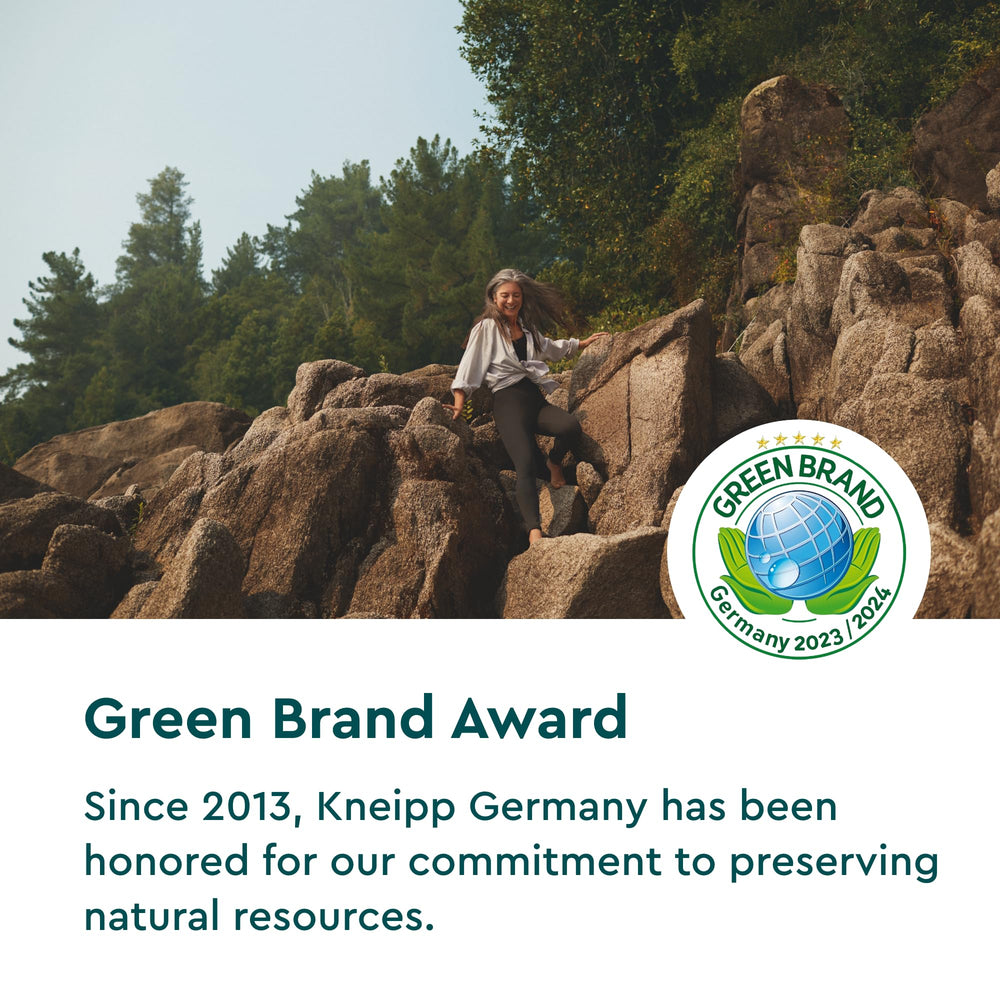 Kneipp eucalyptus leaves and botanicals showing natural-source benefit