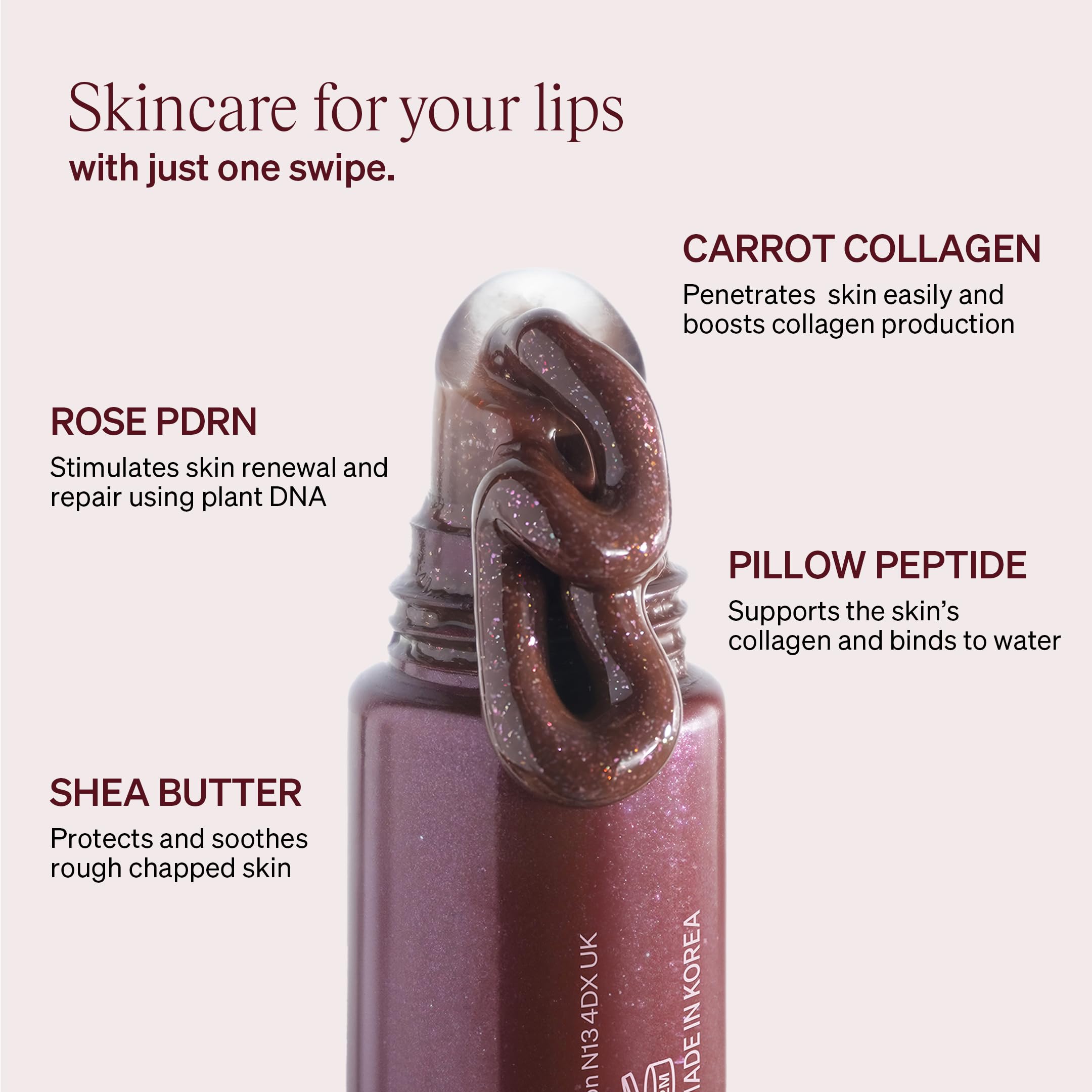 KNEMO LipLock wand applying serum to show easy application and smoothness