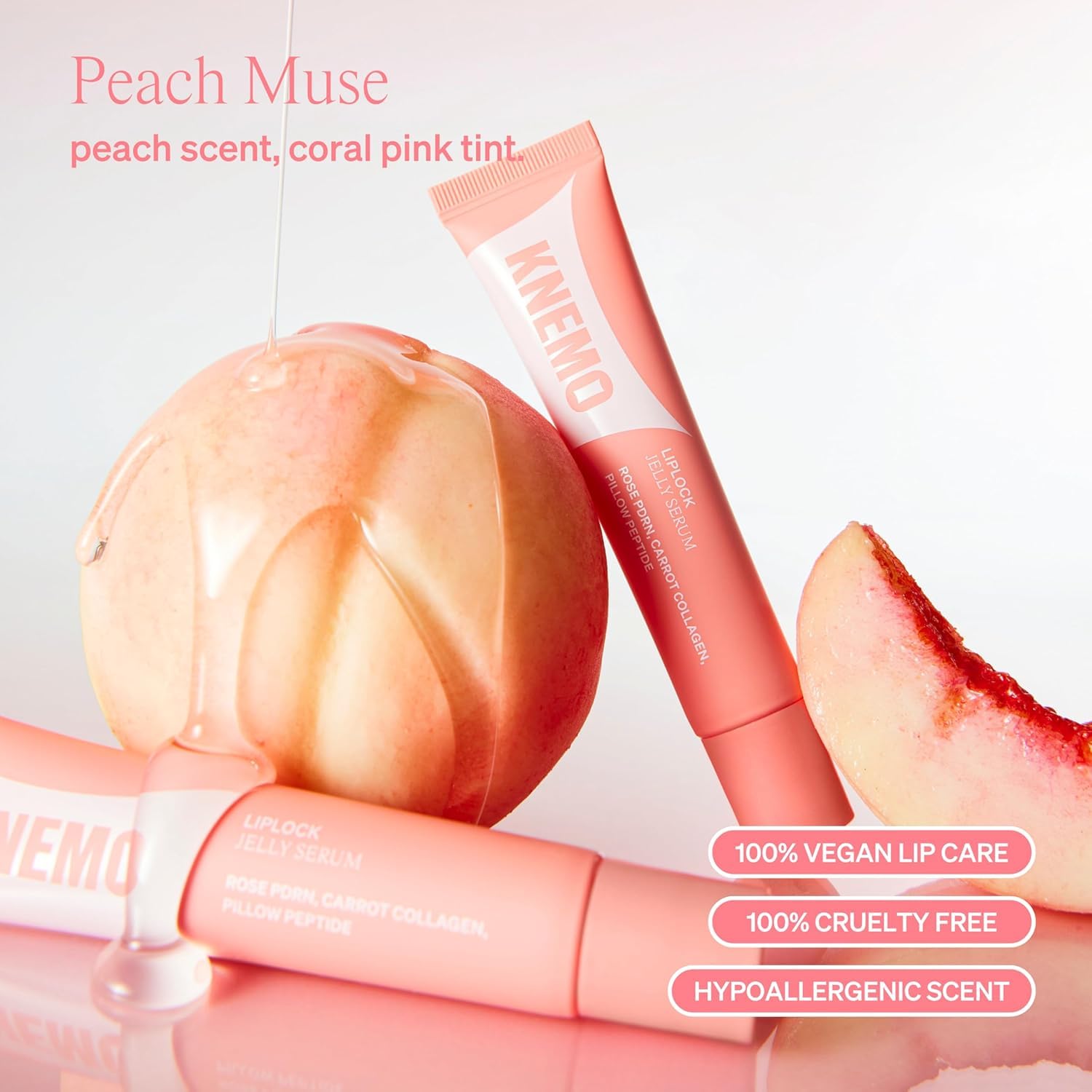 KNEMO applied bedside at night showing non-greasy lip mask comfort benefit
