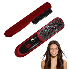 KNISUZ Go Brush Pro front view showing compact red body and sleek profile for easy packing