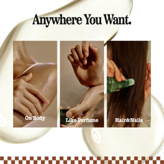Knock Caramelt applied to wrist pulse points for long‑lasting fragrance