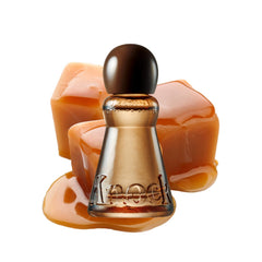 Knock Caramelt front bottle showing elegant label and compact size benefit
