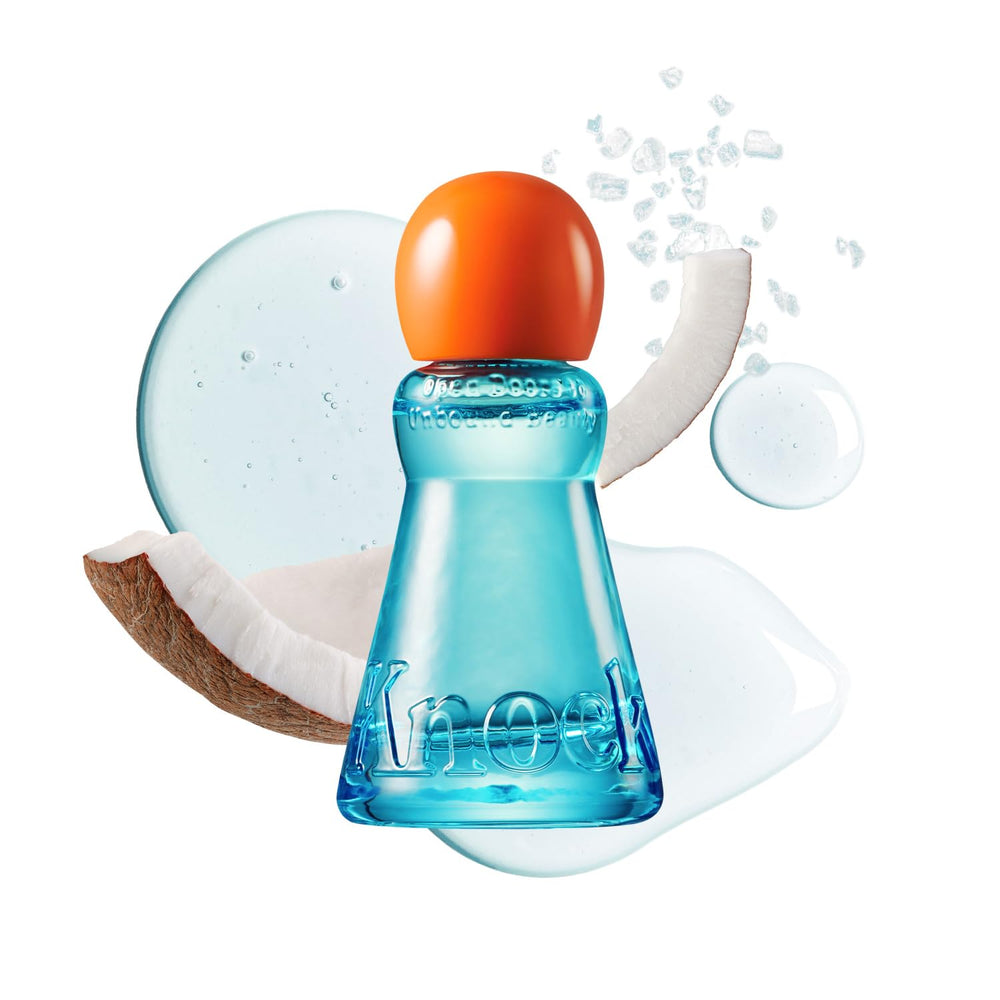 Knock front bottle showing compact design and easy travel use
