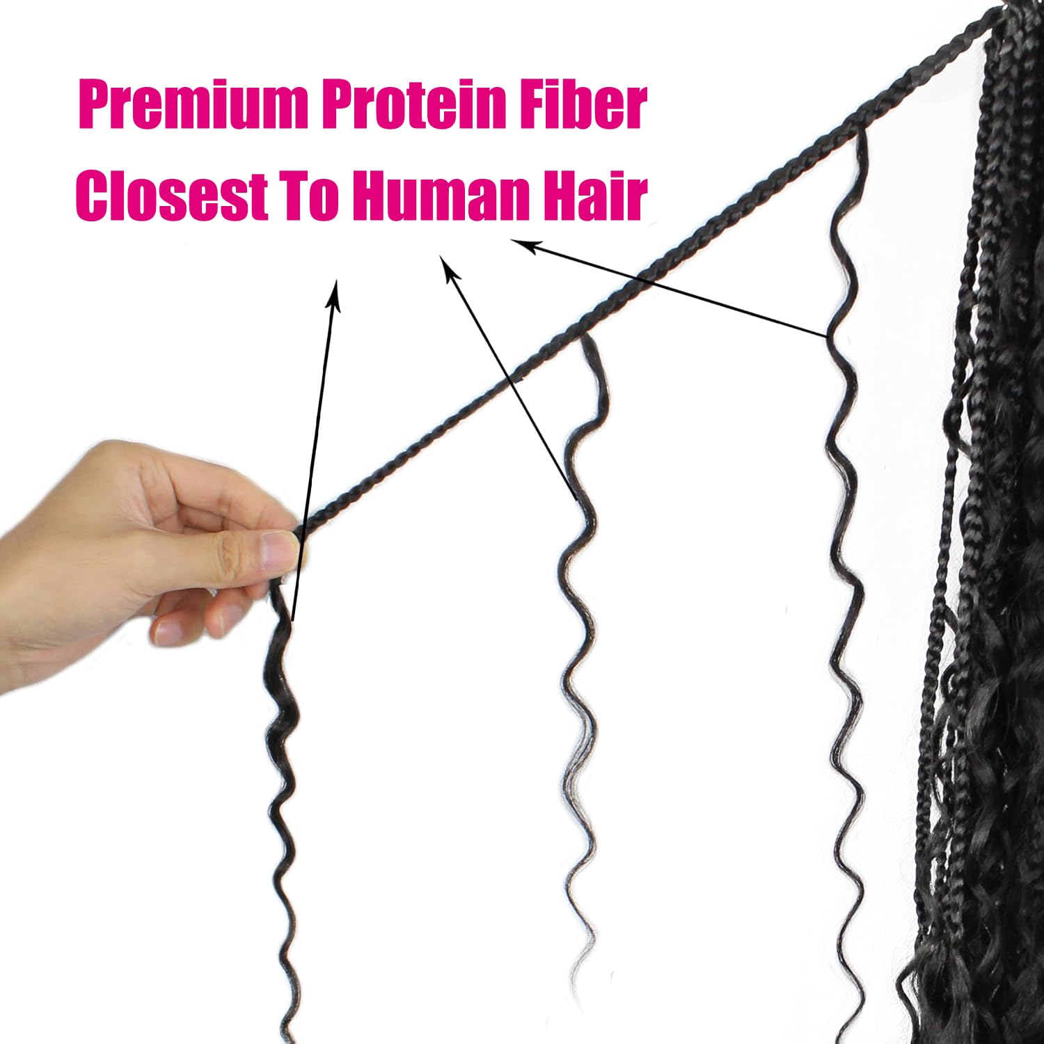 knovotch close-up of protein fiber texture highlighting realistic feel benefit
