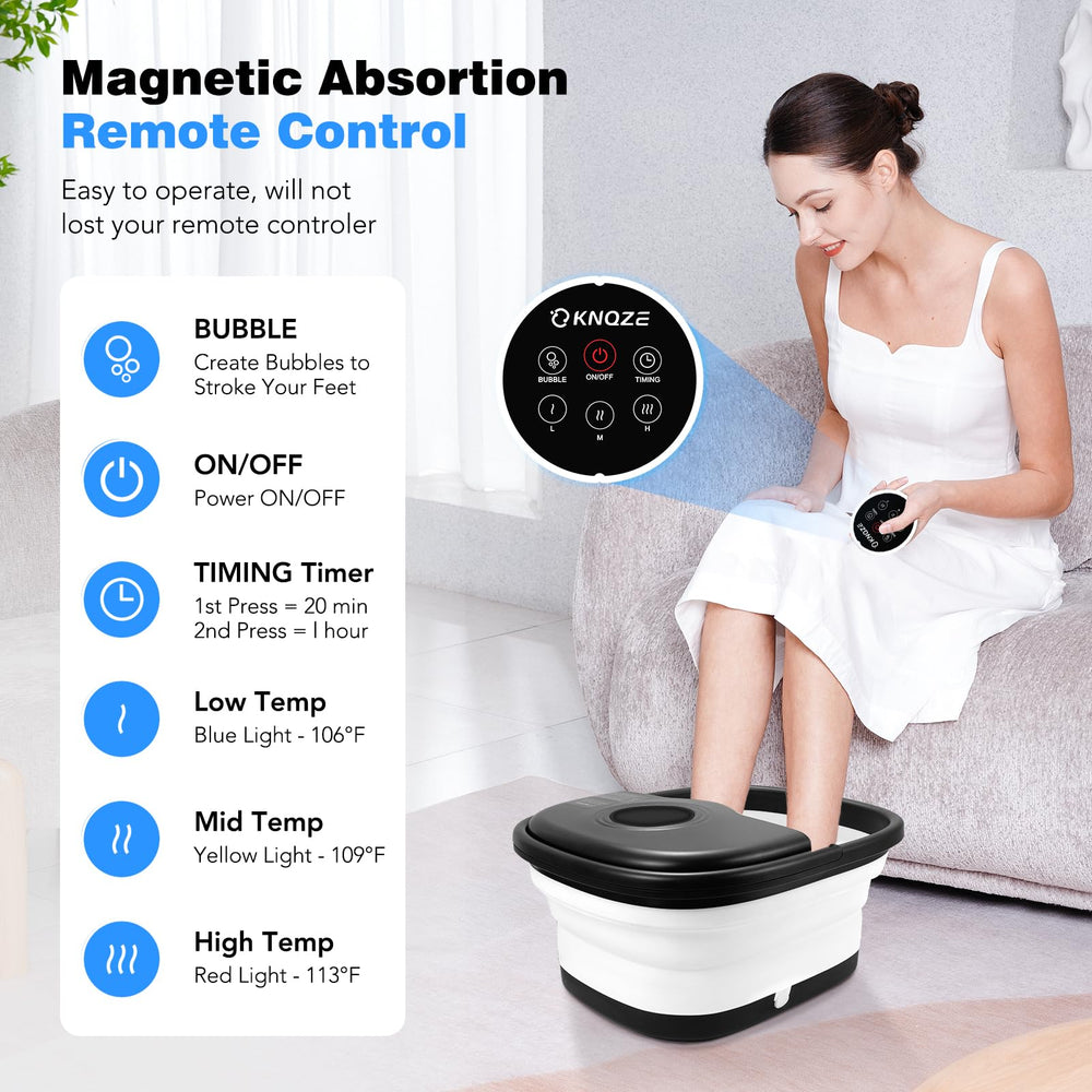 KNQZE wireless remote control close-up for easy hands-free operation and convenience