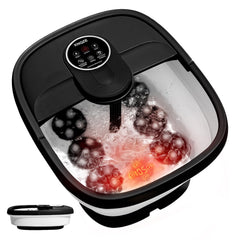 KNQZE front view showing full-featured foot spa and compact design benefit
