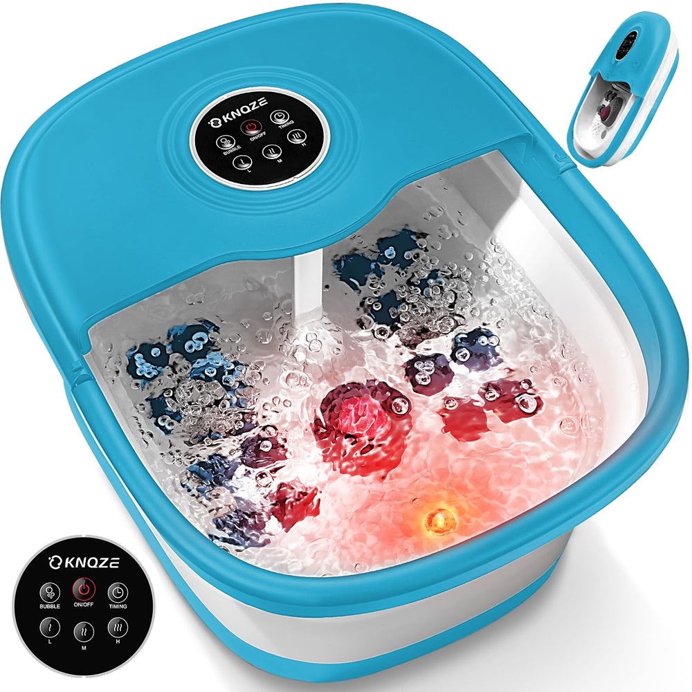 KNQZE foot spa front view showing controls and spacious basin for comfort