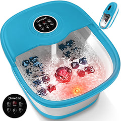 KNQZE foot spa front view showing controls and spacious basin for comfort