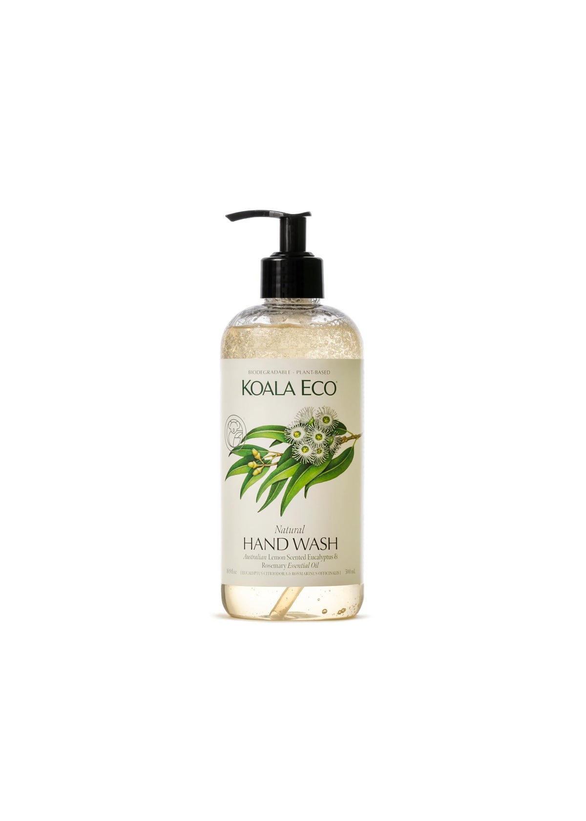 Koala Eco front bottle view showing label and 16oz size benefit