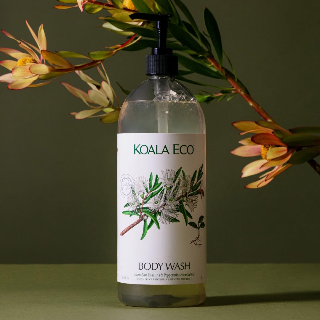 Koala Eco 34oz bottle held to show scale and easy refill benefit
