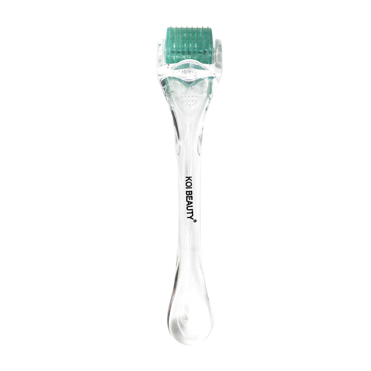 Koi Beauty derma roller front view showing compact design and handle, convenient for travel