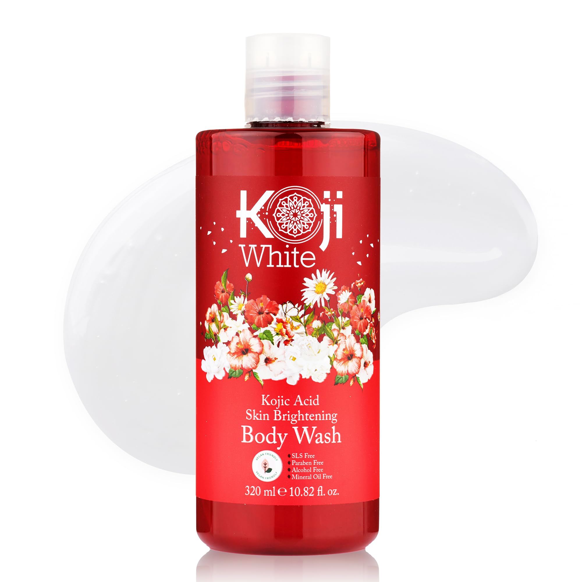 Koji White front packaging showing bottle and label for easy identification and shelf appeal