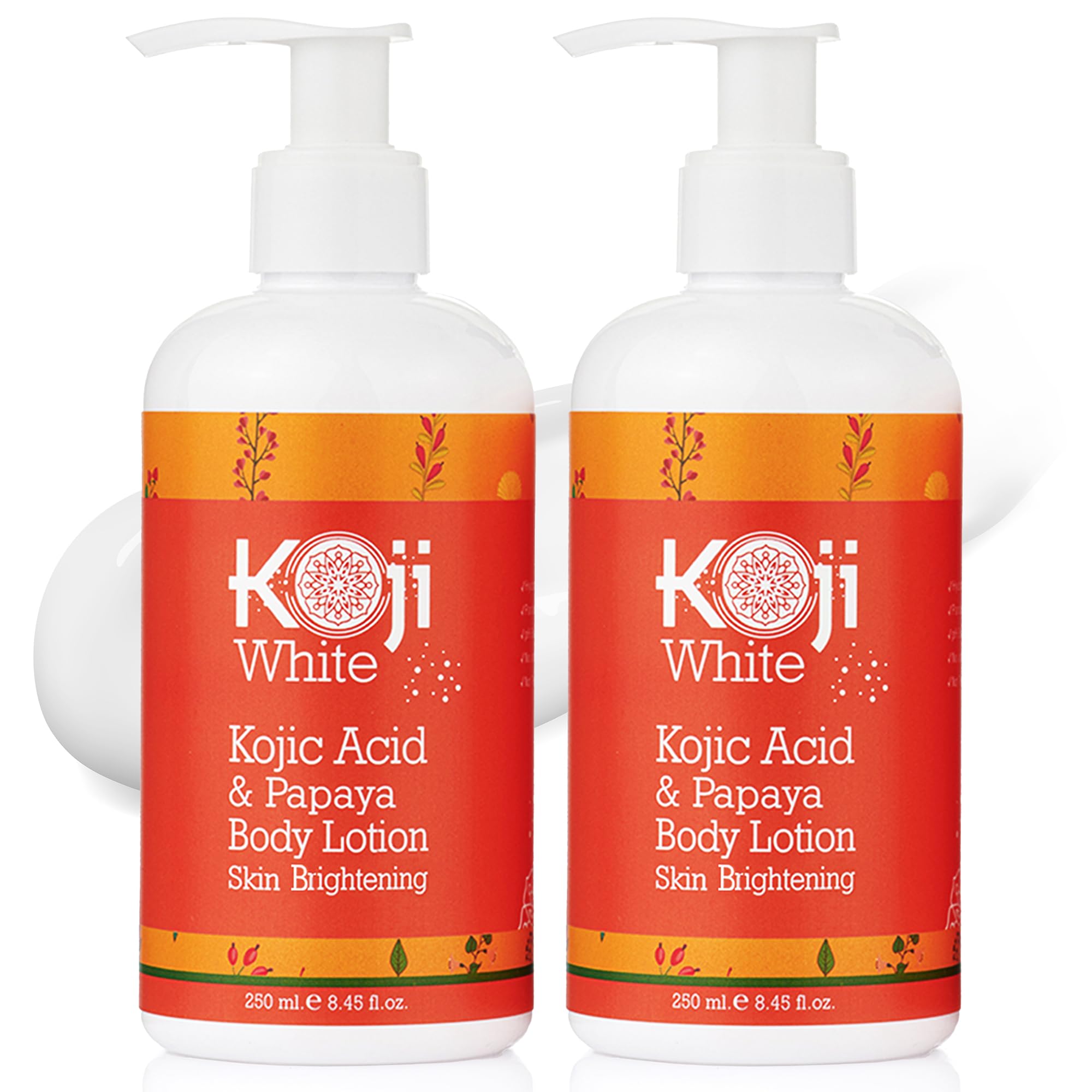 Koji White front packaging showing product and two-bottle value benefit