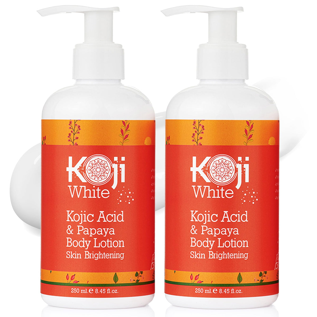 Koji White front packaging showing product and two-bottle value benefit