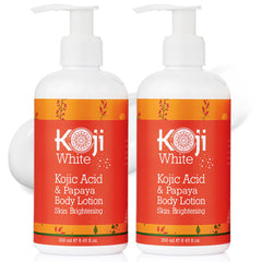 Koji White front packaging showing product and two-bottle value benefit