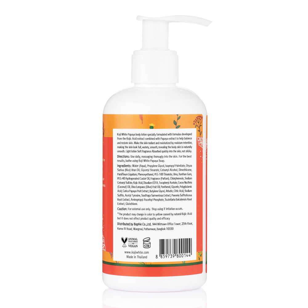 Koji White lotion on hand illustrating hydration and non-greasy feel