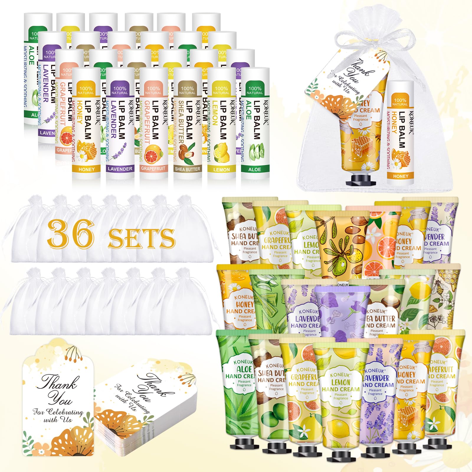 KONEUK front packaging group showing full 36-pack kit and contents benefit easy gifting