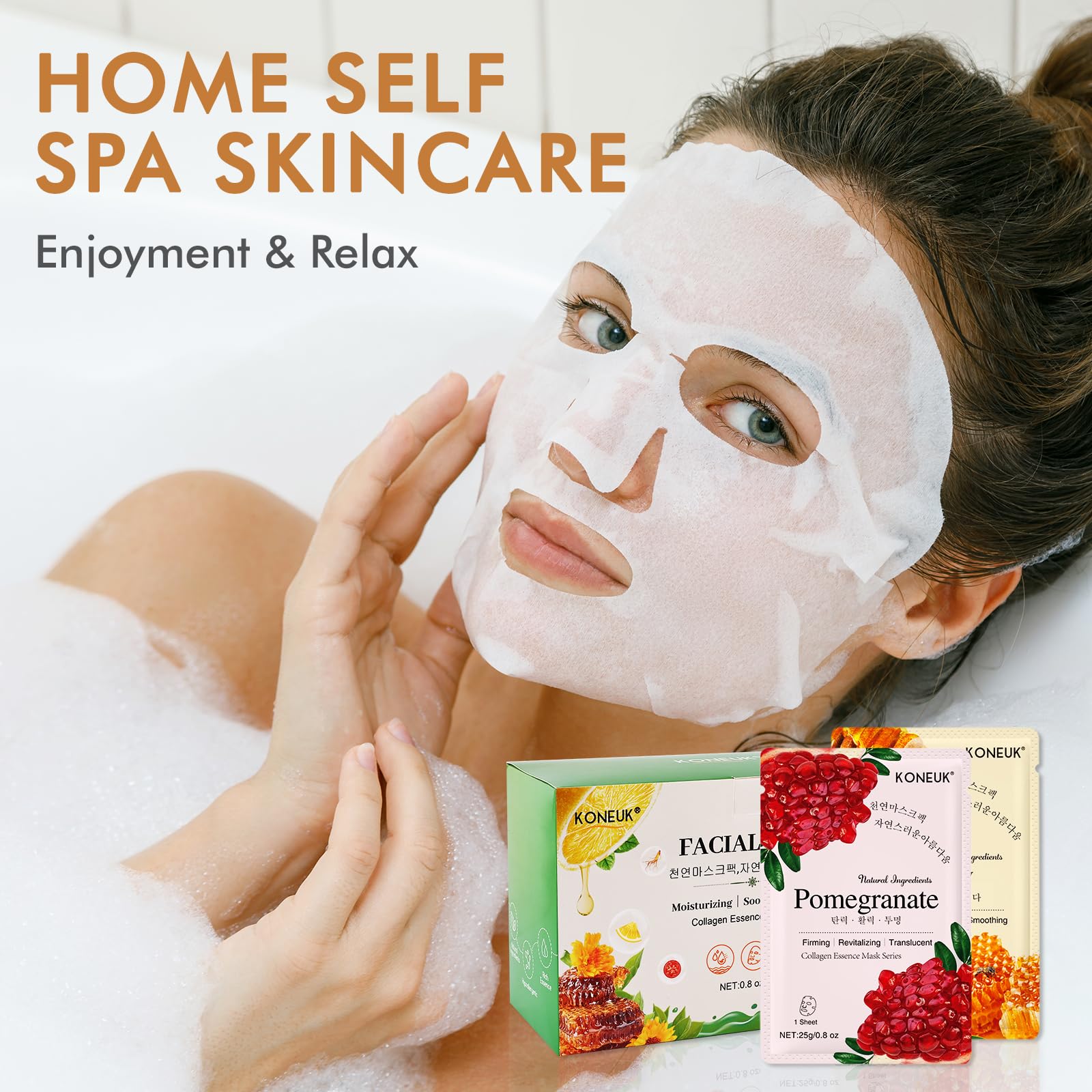 KONEUK gift-style display of the mask pack ideal for gifting occasions
