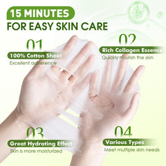 KONEUK individual mask sachet close-up highlighting collagen-rich serum