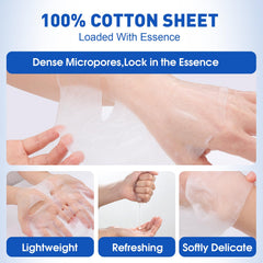 KONEUK sheet mask applied on face demonstrating easy at-home use