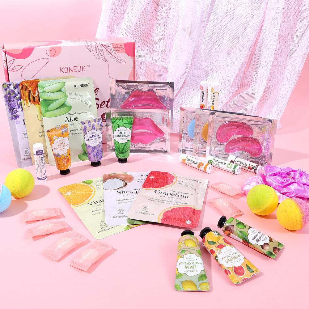 KONEUK party setup at a sleepover showing shared spa stations for group enjoyment