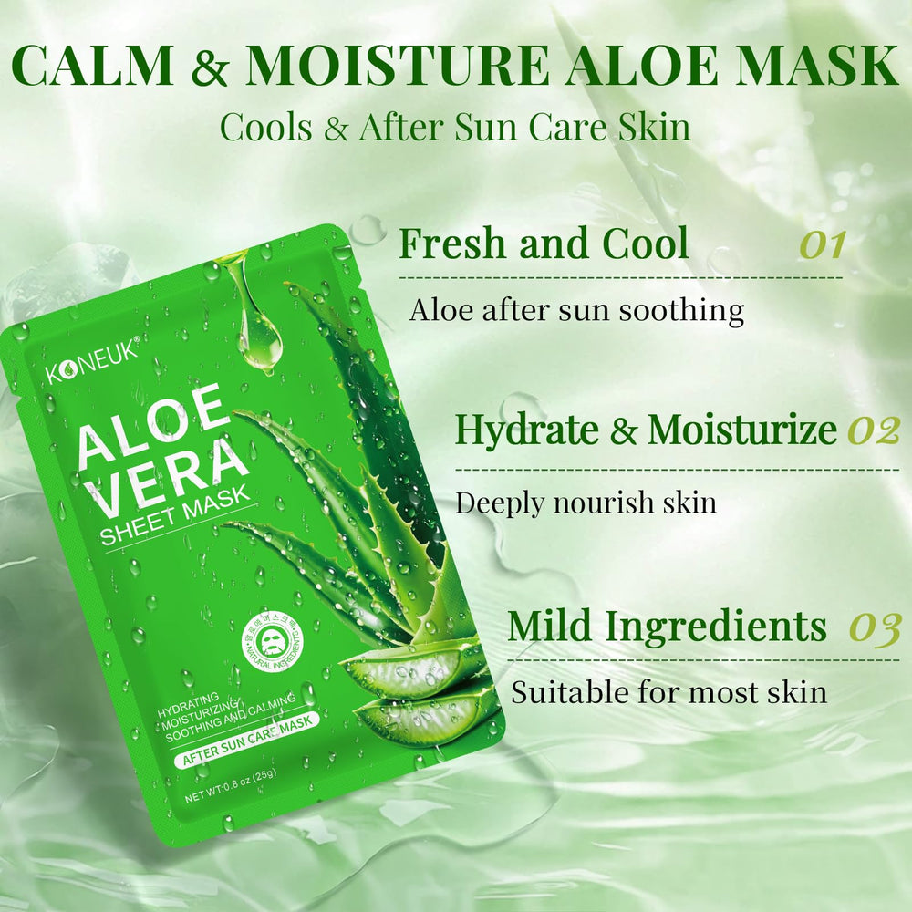 KONEUK sheet mask texture close-up, highlights soft breathability