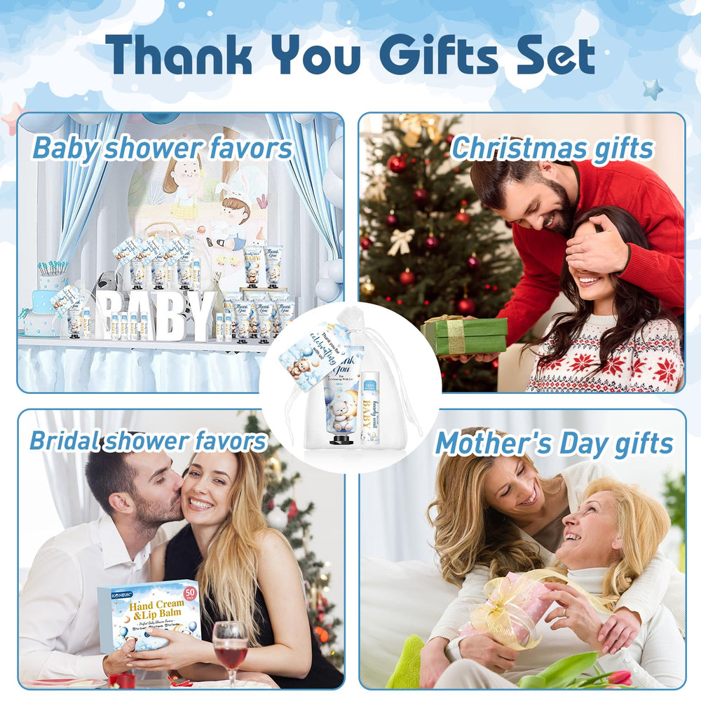 KONEUK thank-you card layout with cards and instructions for easy personalization