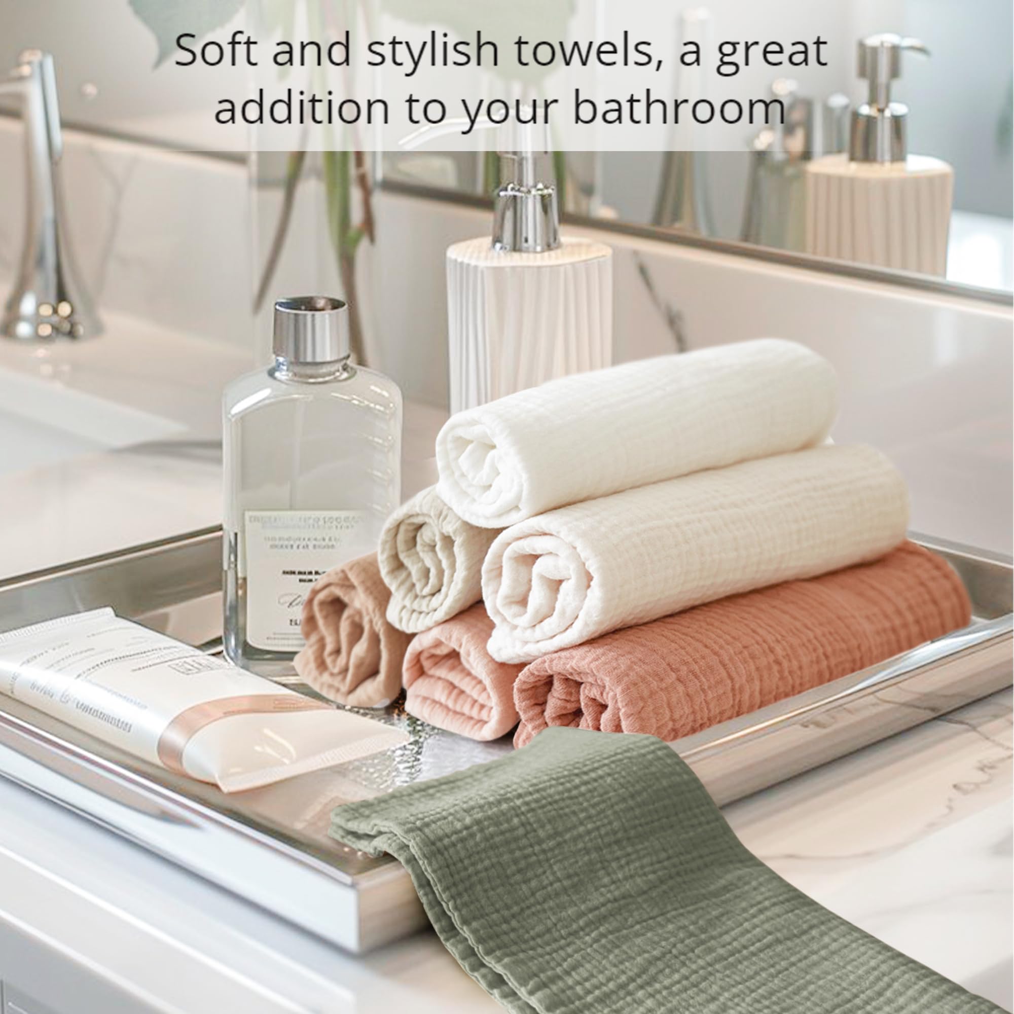 Konssy cloth absorbing water to demonstrate high absorbency and quick drying
