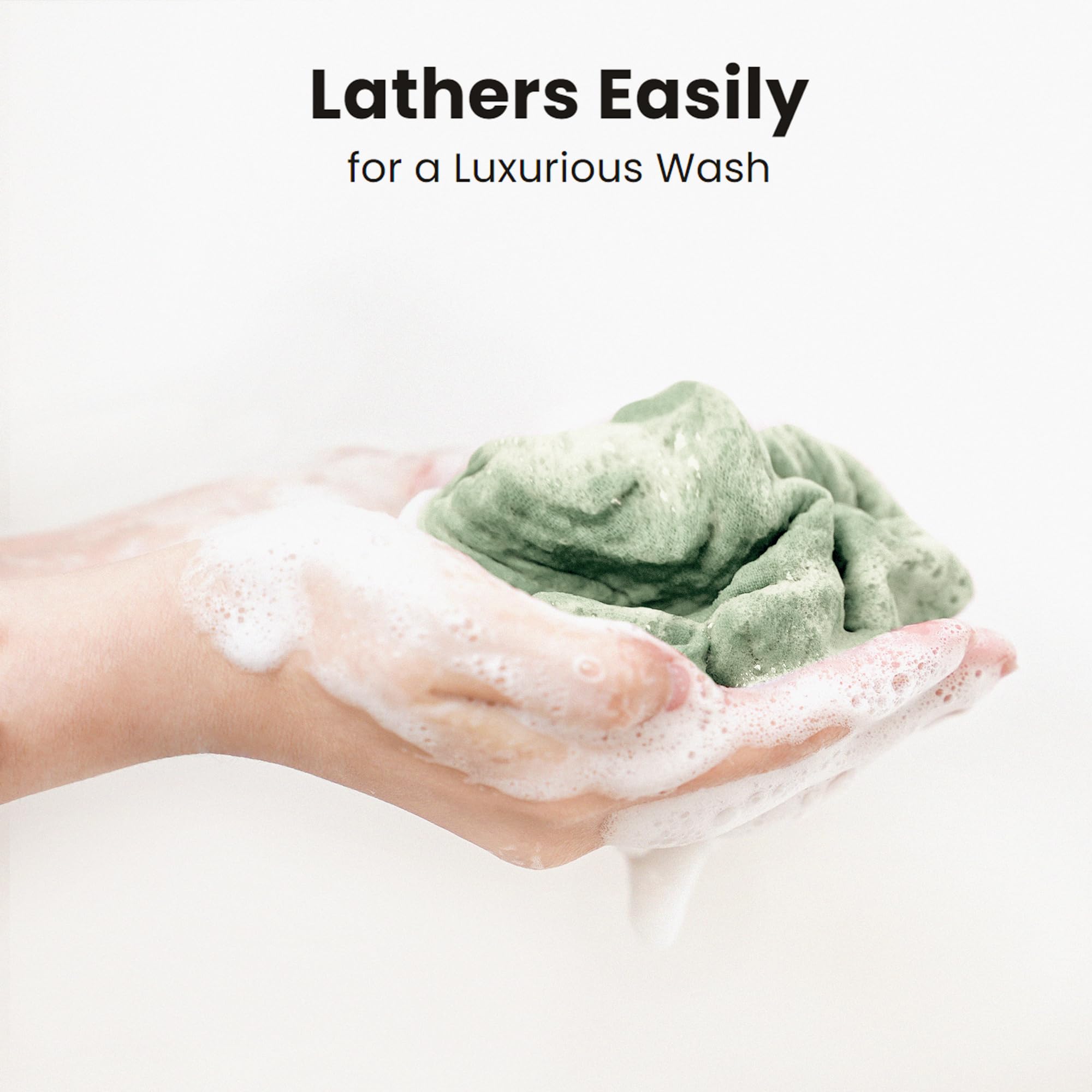 Konssy washcloth with cleanser foam removing makeup gently