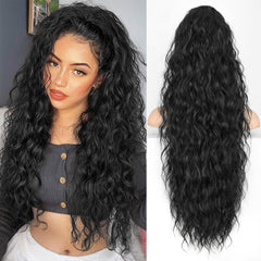 KooKaStyle front packaging showing black 30 inch ponytail and benefits