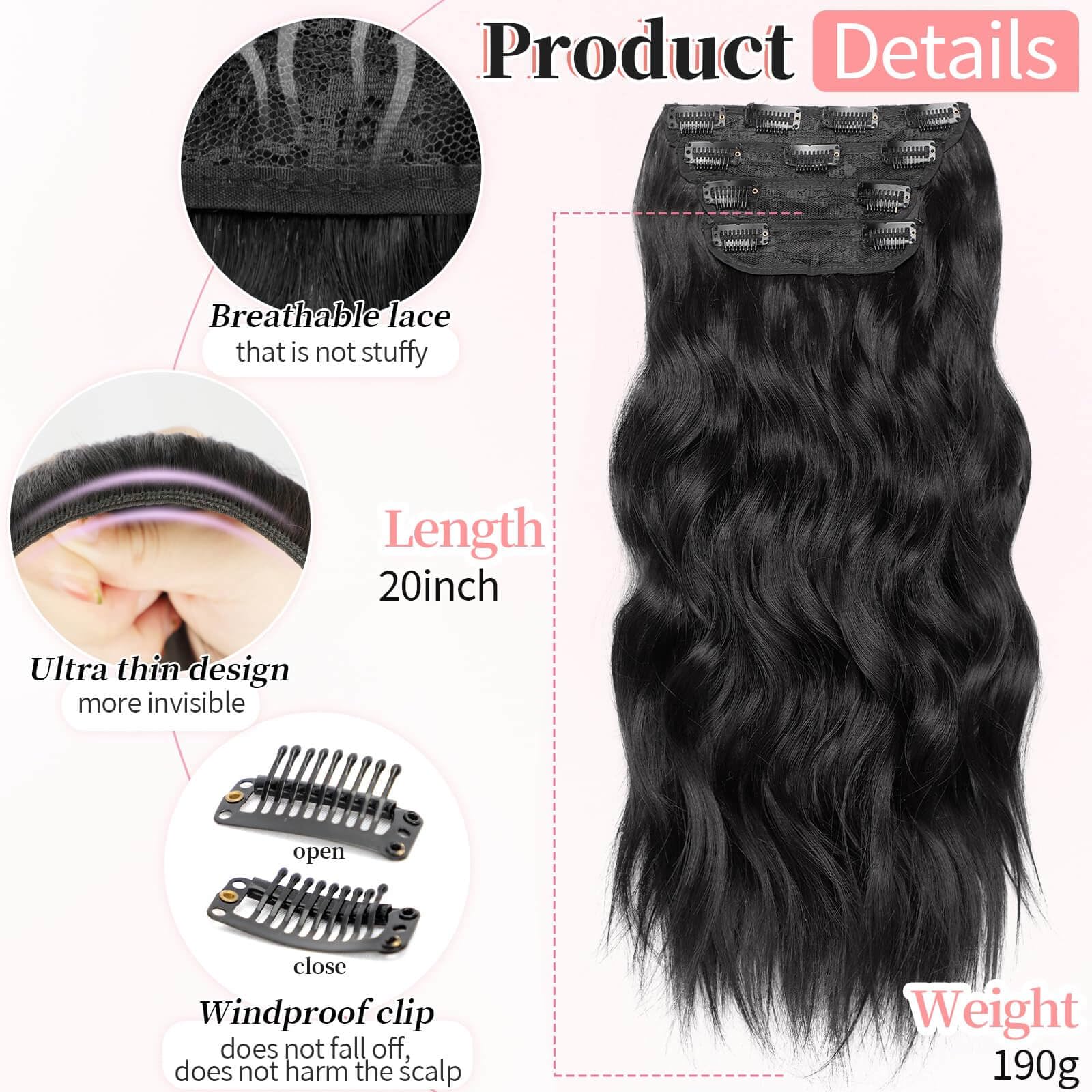 KooKaStyle model wearing extensions showing length and blend benefit