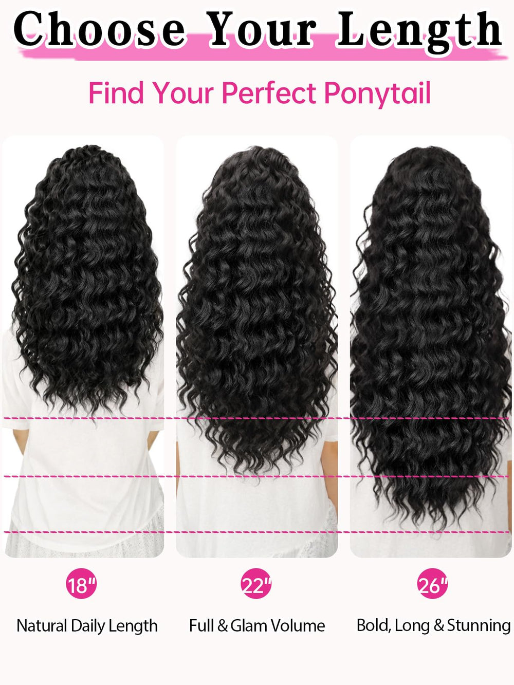 KooKaStyle lifestyle shot at an event showing camera-ready curly ponytail for special occasions