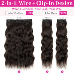 KooKaStyle side clip-in pieces detail for targeted volume and blending
