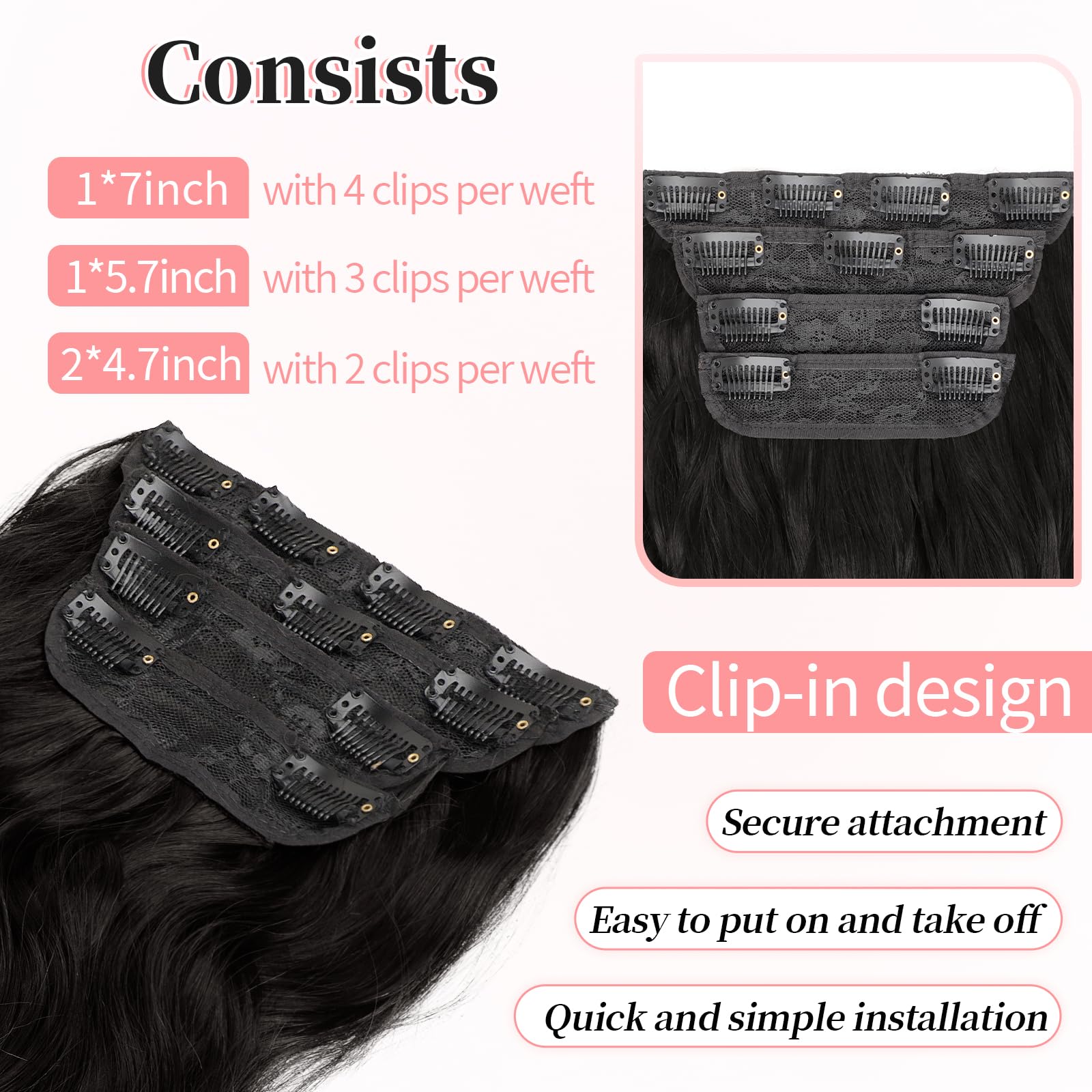 KooKaStyle wavy strand texture close-up highlighting natural-looking waves