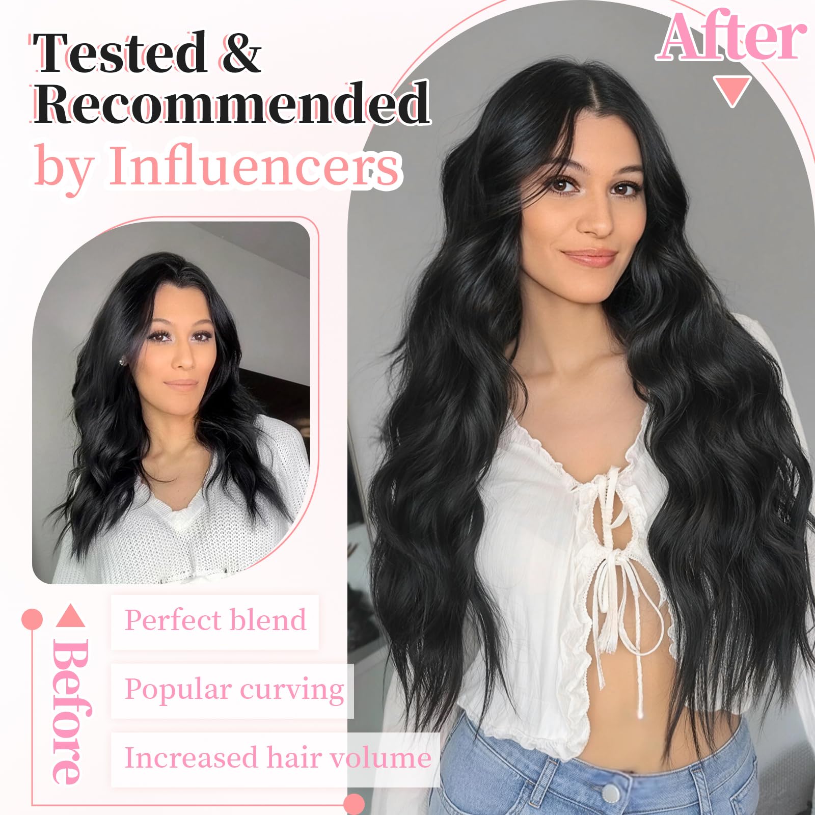 KooKaStyle wavy texture close-up showing natural-looking wave benefit