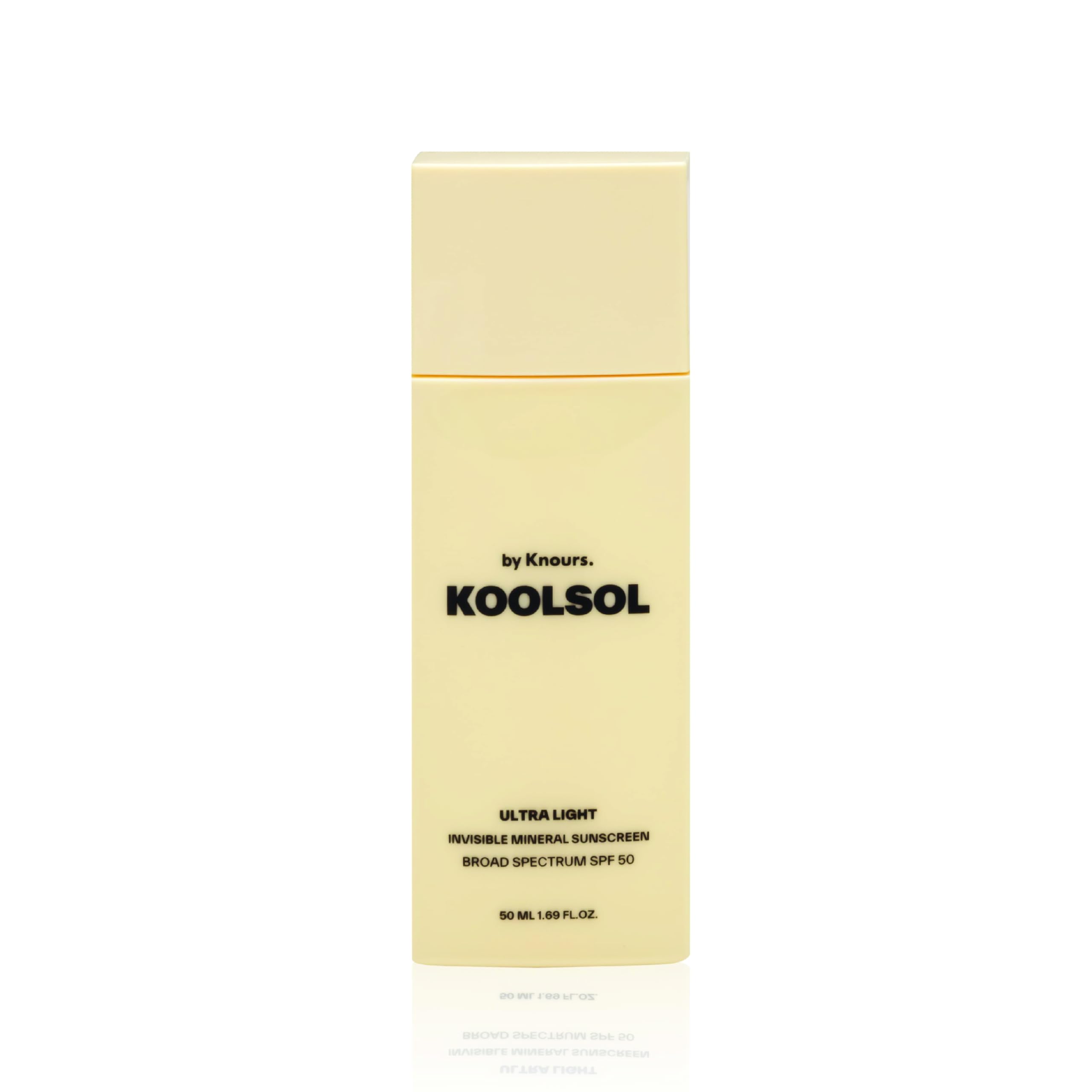 KOOLSOL front packaging 50mL showing travel-safe SPF 50