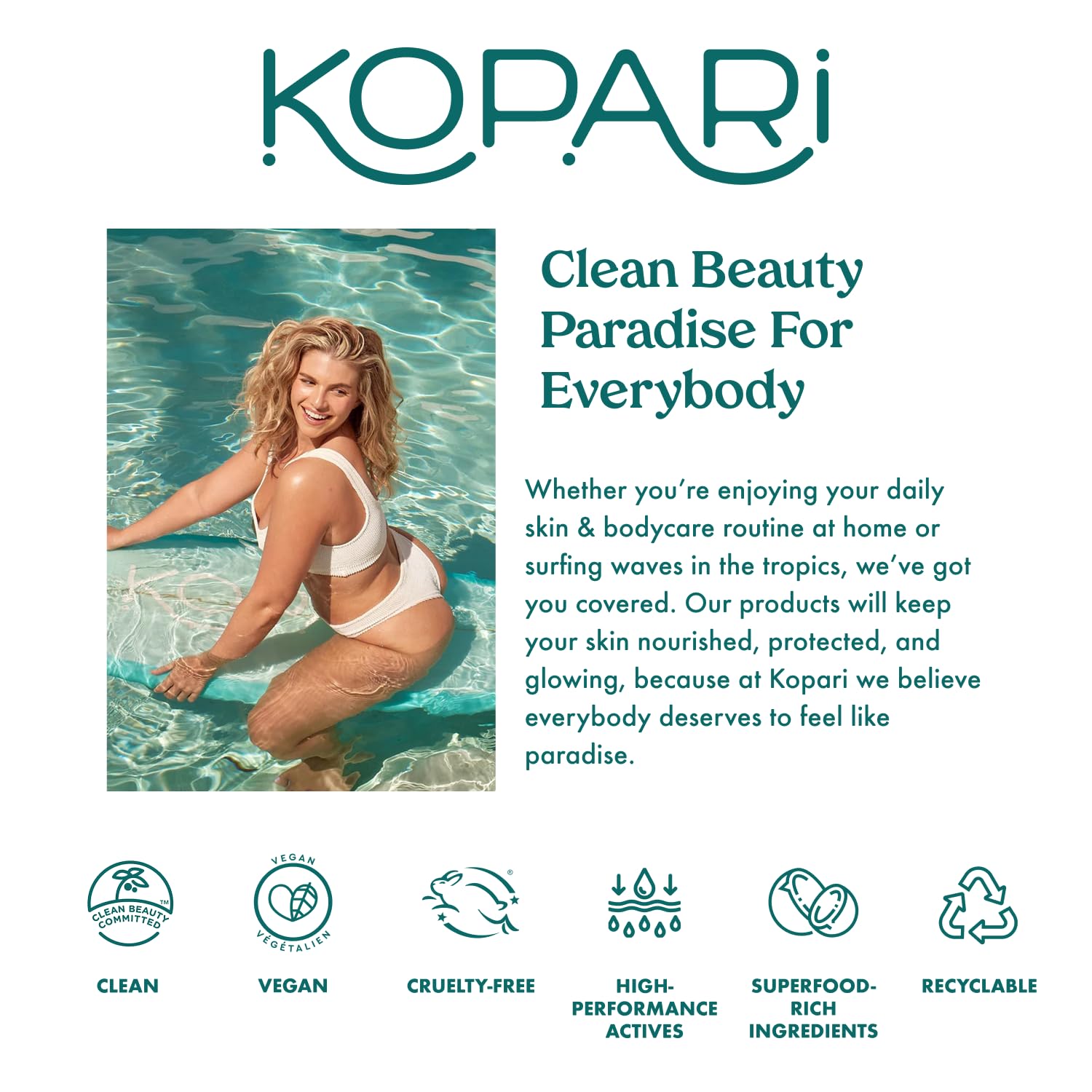 Kopari tucked in a travel pouch showing portability and convenience