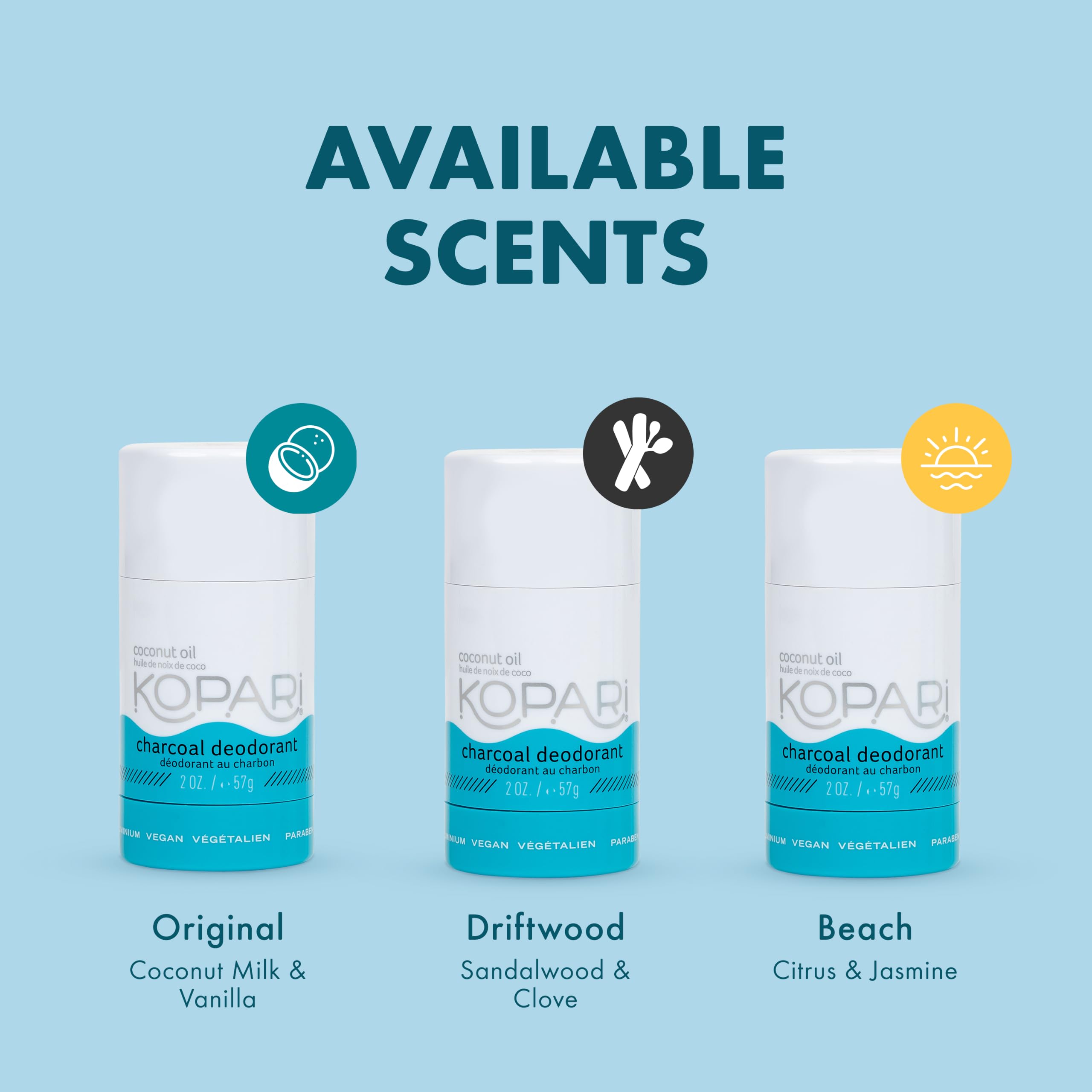 Kopari label close-shot showing ingredient transparency and plant-based benefit