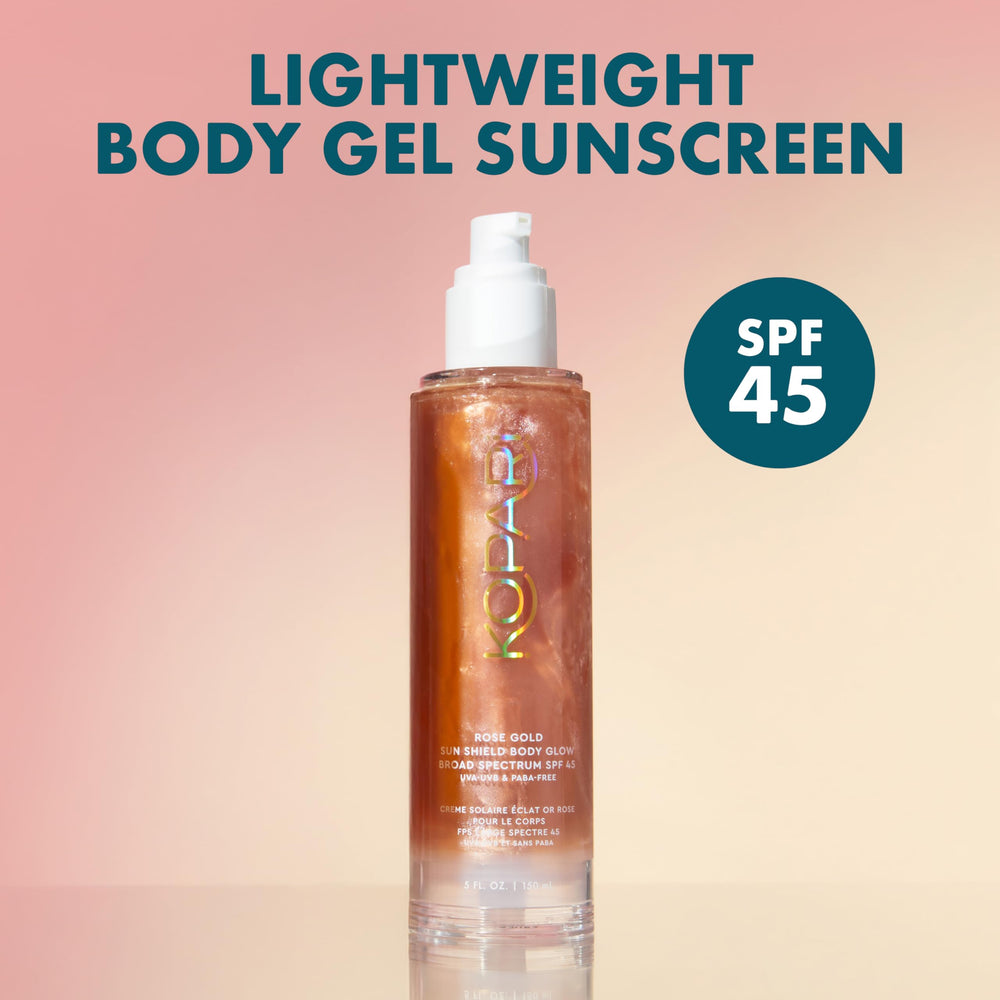 Kopari gel texture close-up illustrating quick-absorbing, non-sticky formula