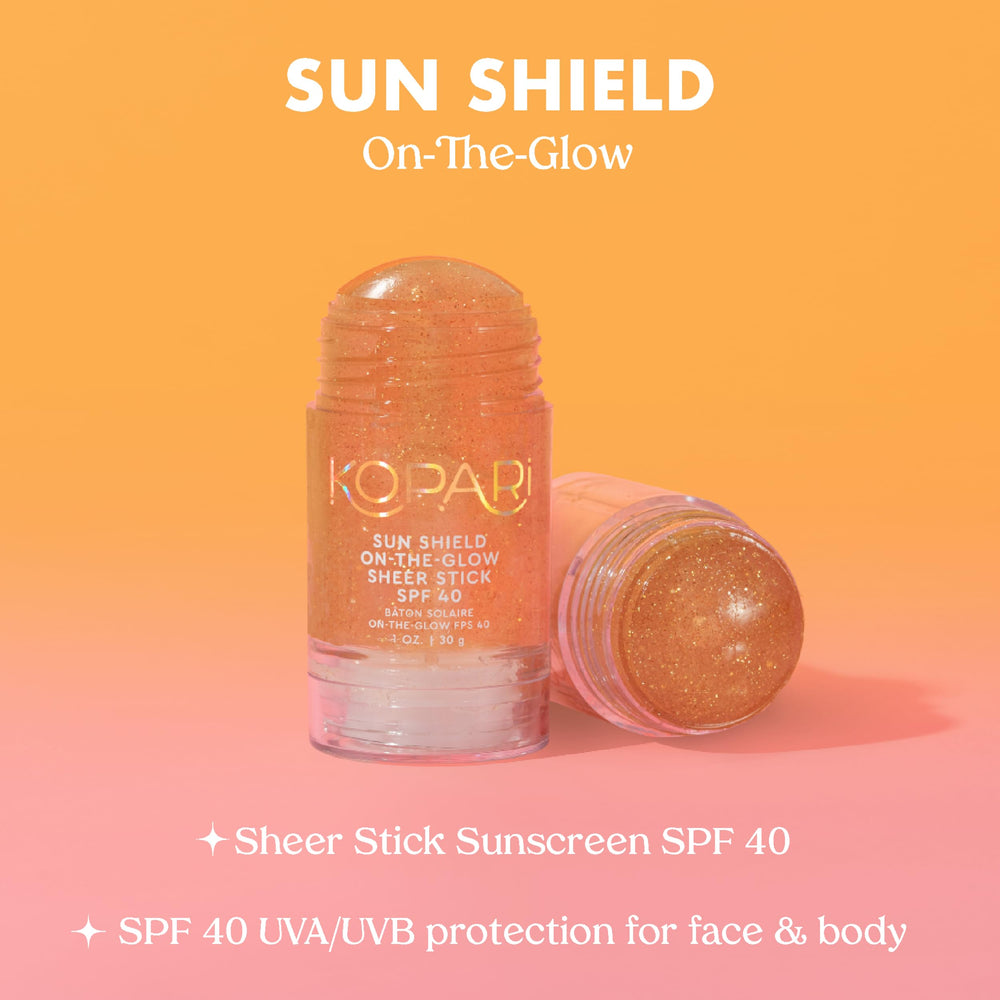 Kopari Sun Shield texture close-up demonstrating smooth non-greasy glide