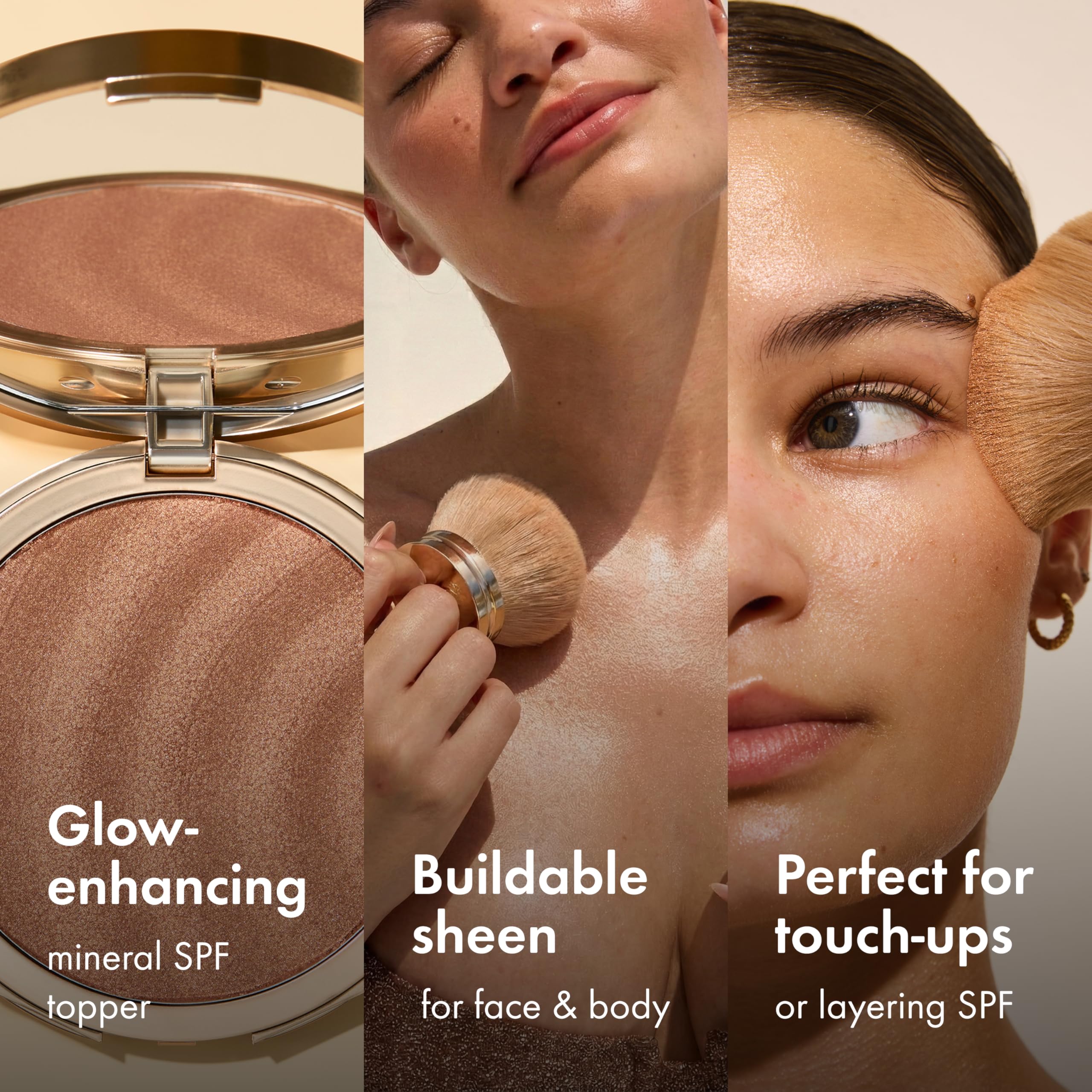 Kopari Sun Veil close-up on skin showing subtle luminous finish